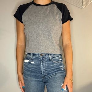 ✨J Crew cropped tee
